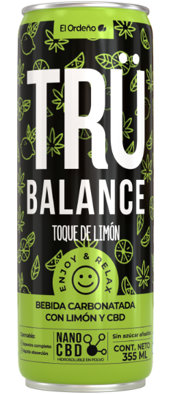 Lata de Agua saborizada de Toque de Limón con CBD