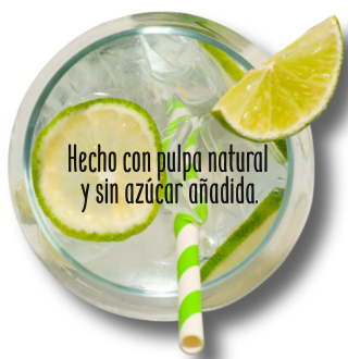 Vaso de Agua saborizada con pulpa de Limón con CBD