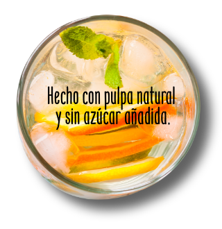 Vaso de Agua saborizada con pulpa de Naranja con CBD