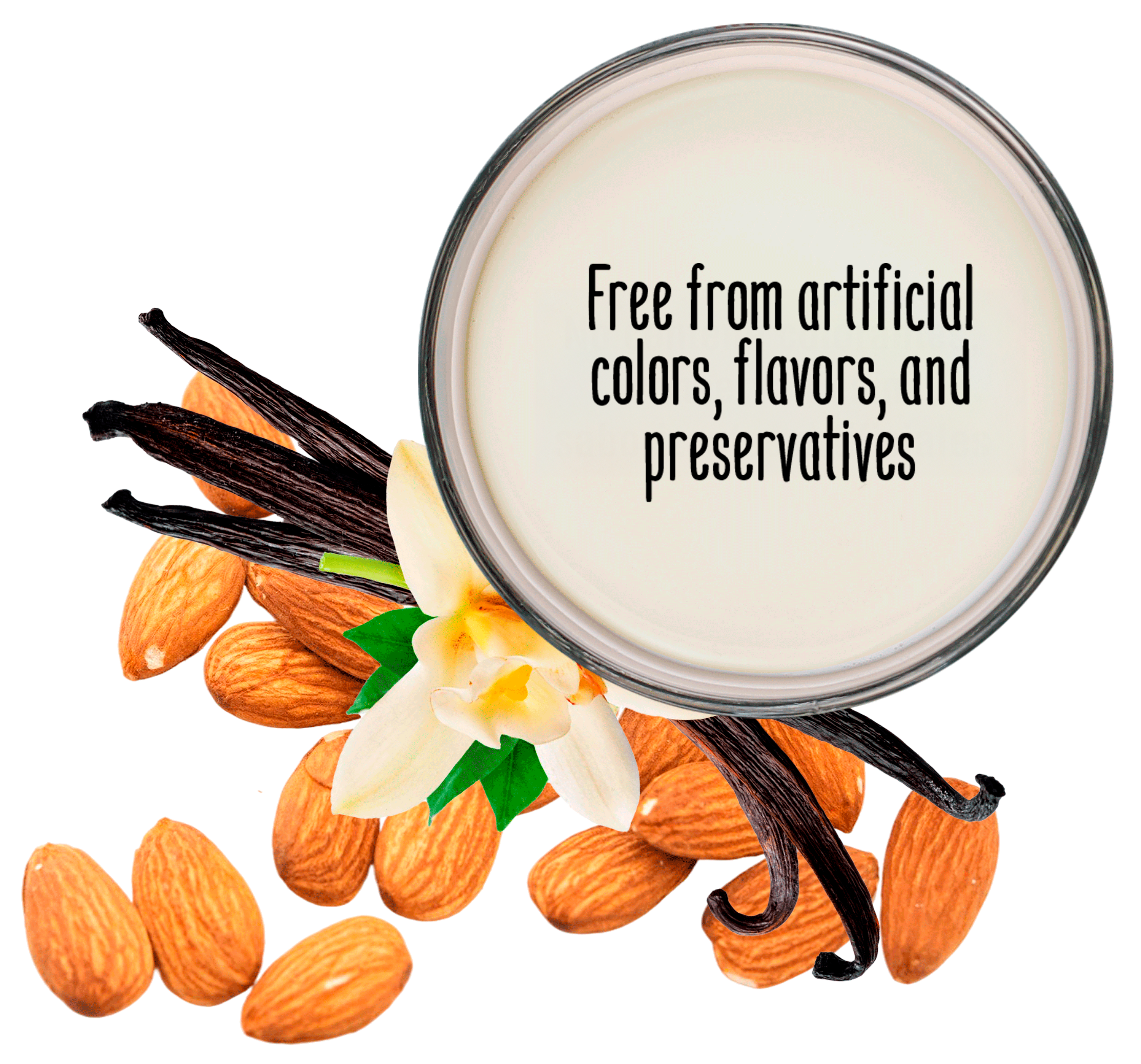 Bebida de almendra vainilla sin azúcar sin saborizantes alimento en Generación Trü