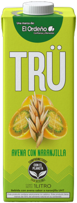 Productos ecológicos Trü es avena en cartón
