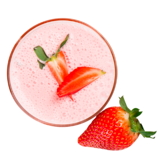 Disfruta de la mejor proteína de la leche de fresa con fruta natural en Ecuador