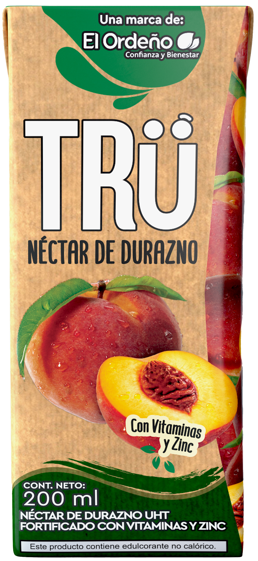 Néctar de durazno en cartón es Generación TRU