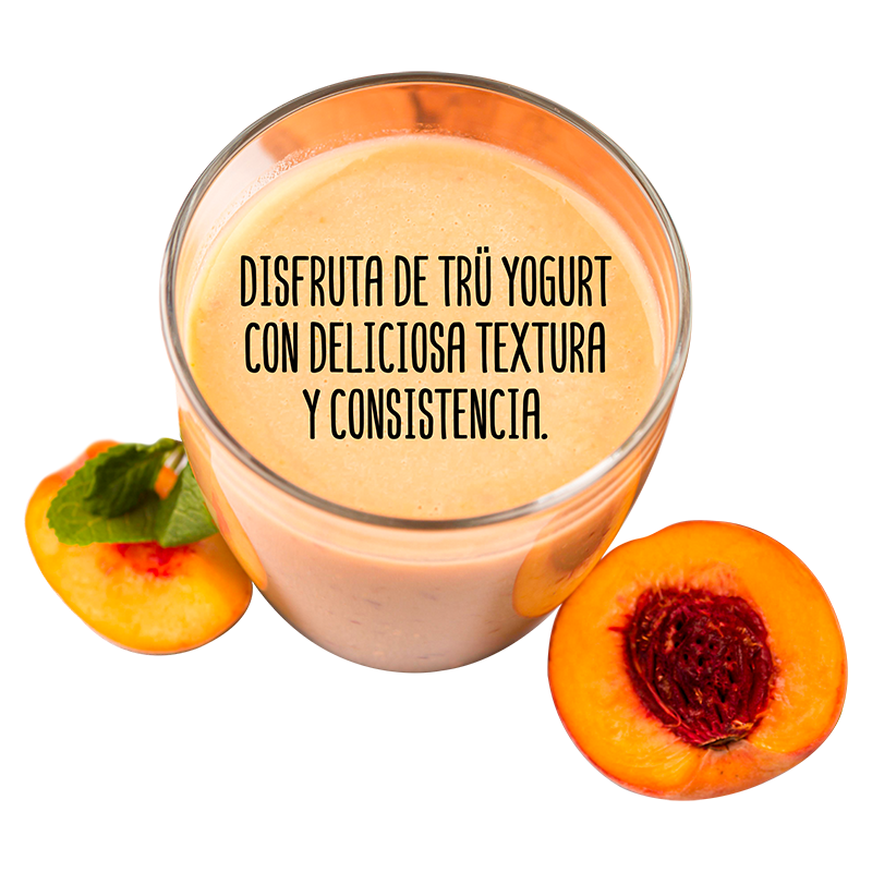Yogurt Durazno sin colorantes alimento en Generación Trü