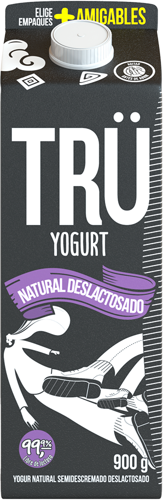 yogurt natural deslactosado 900