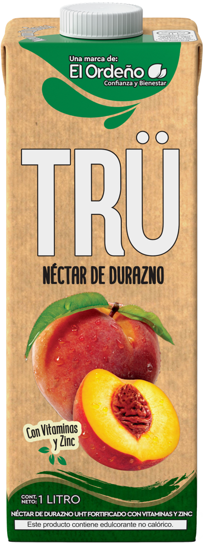 Consumo responsable de jugo durazno en cartón Machachi