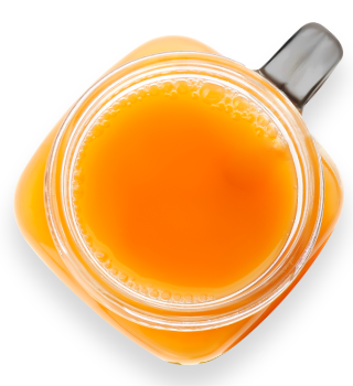 Taza de jugo durazno en cartón en Machachi